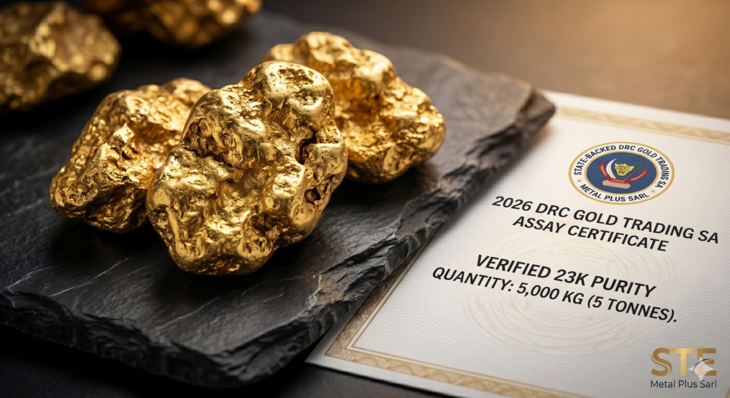 STE Metal Plus Sarl: 2026 Export Verification and Assay Proof Verified 23K Purity Assay Certificate for 5-Tonne Gold Consignment in the DRC 2026